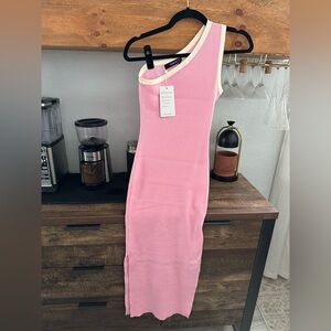Chic One Shoulder Pink Dress